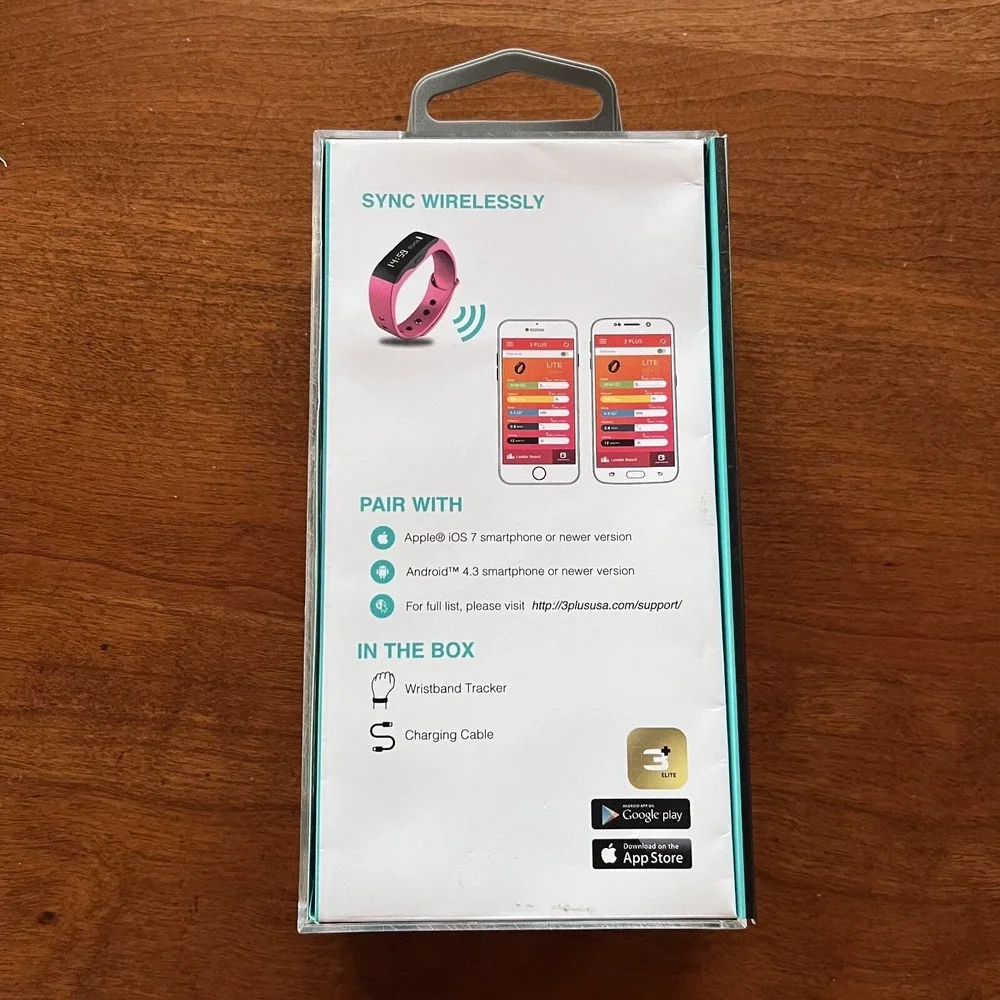 3Plus Lite - Fitness & Activity Tracker Water Resistant Pink